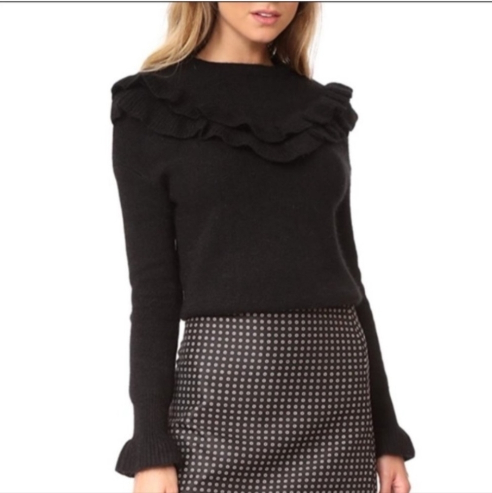 Endless Rose/Mohair Blend Ruffled Sweater Sz L